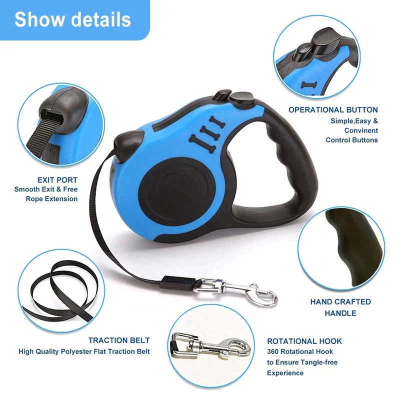 Automatic Retractable Nylon Leash