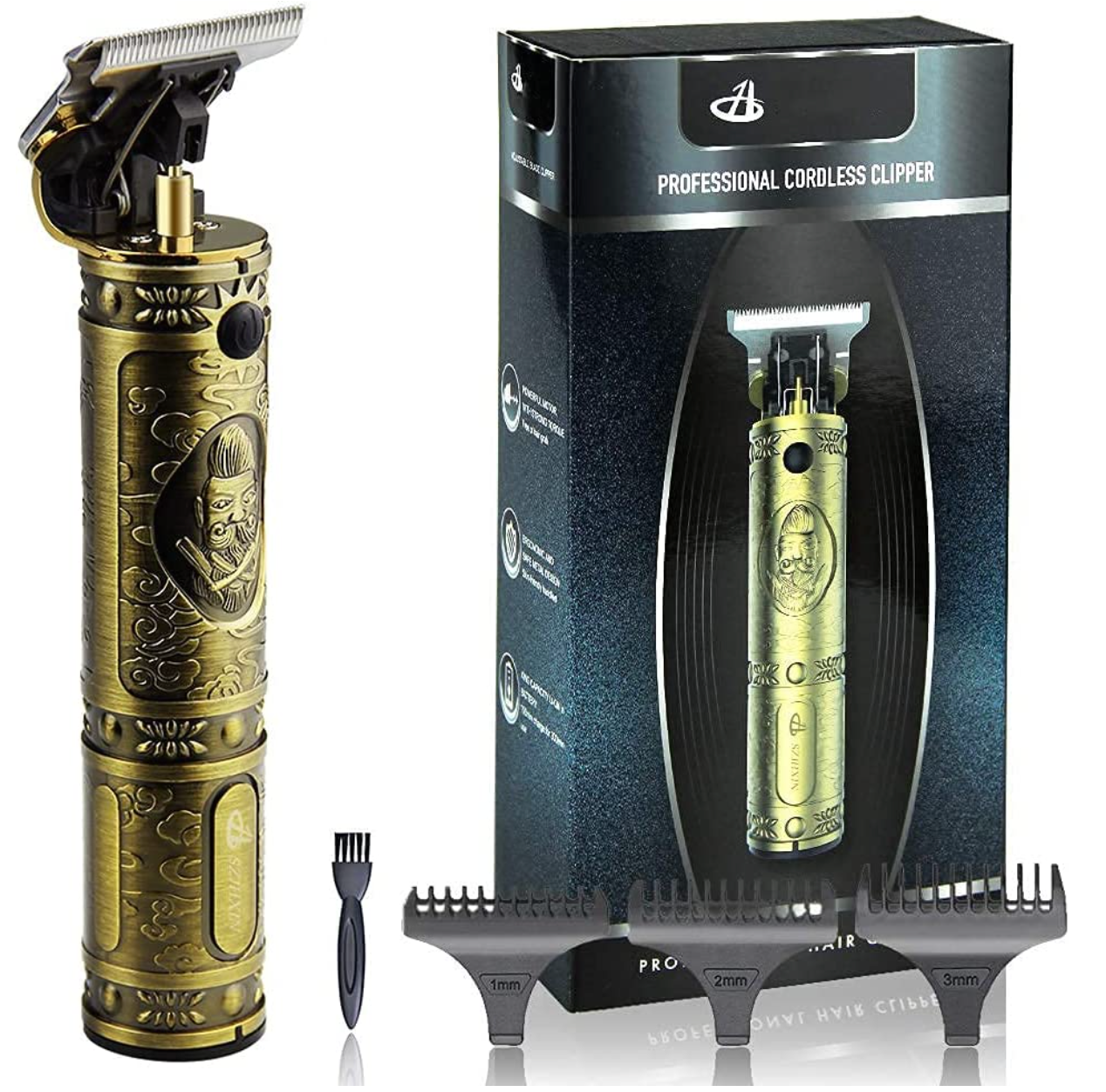 The Beard God - Engraved Metal Precision Trimmer
