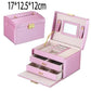 New Double-Layer Velvet Jewelry Box