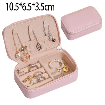 New Double-Layer Velvet Jewelry Box