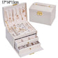 New Double-Layer Velvet Jewelry Box